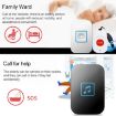 CACAZI C86 Wireless SOS Pager Doorbell Alarm, US Plug (Black) - 4