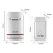 CACAZI V027G Wireless Doorbell, Self-Powered, One Button & Receiver, UK Plug - 2