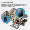 CACAZI FA86 Self-Powered Wireless Doorbell, UK Plug, White - 5