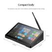 PiPo H10PRO Mini PC, 10.1", 8GB+128GB+256GB, Win 11, Celeron J4125, Black - 7