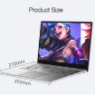 H15 15.6" Ultrathin Laptop, 16GB+128GB, Win 11, Intel N5095, US Plug - 2