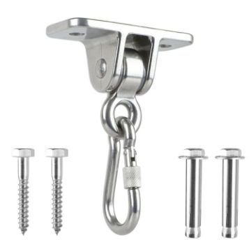 304 Stainless Steel Sandbag Buckle Ring Swing Holder with Nut Carabiner - 1