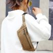 Brown Cavans Single Shoulder, Waist, Chest, Messenger Bag - 1
