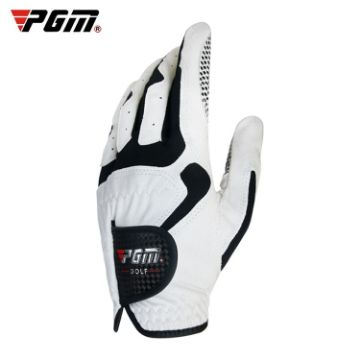 PGM Golf Left Hand Anti-Slip Gloves for Men, White, Size 22 - 1