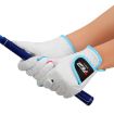 Children's Golf Gloves - PGM Microfiber Cloth, Soft & Comfortable, White, Size 14 - 4