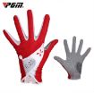 Women's Red PGM Golf Gloves - Non-Slip PU Leather, Size 18 - 1