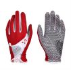 Women's Red PGM Golf Gloves - Non-Slip PU Leather, Size 20 - 2