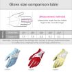 Women's Red PGM Golf Gloves - Non-Slip PU Leather, Size 20 - 4