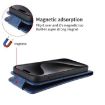 OnePlus Ace 5 Racing Magnetic Flip Leather Phone Case with Buckle - Blue - 5