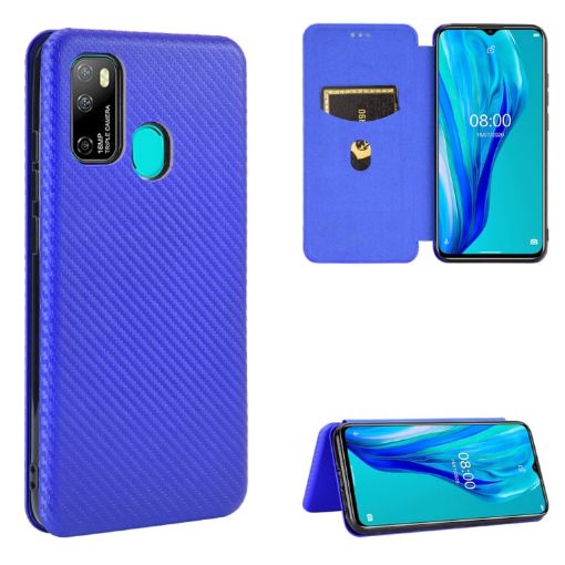 Ulefone Note 9P Blue Flip Case: TPU + PC + PU Leather, Card Slot - 1