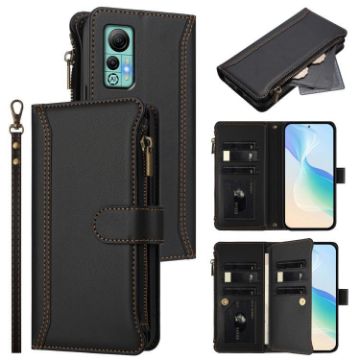 Ulefone Note 14 Leather Case: Magnetic Closure, 9 Card Slots, Black - 1