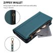 Ulefone Note 17 Pro Dark Green Leather Case - 9 Card Slots & Hand Strap - 5