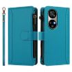 Ulefone Note 17 Pro Turquoise Leather Case - 9 Card Slots & Hand Strap - 2