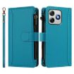 Ulefone Note 18 Ultra/Pro Leather Case, Magnetic Closure, 9 Card Slots, Turquoise - 2