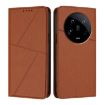Xiaomi 14 Ultra Magnetic Frosted Flip Leather Case - Coffee Color - 1