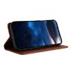 Xiaomi 14 Ultra Magnetic Frosted Flip Leather Case - Coffee Color - 4