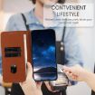 Xiaomi 14 Ultra Magnetic Frosted Flip Leather Case - Coffee Color - 6