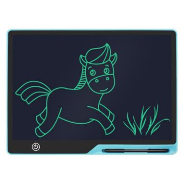 16" Rechargeable LCD Writing Tablet for Kids - Blue/Green Drawing Board - 1