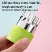 12pcs Stainless Steel Biscuit & Vegetable Cutting Mold Set - Orange - 6