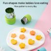 12pcs Stainless Steel Biscuit & Vegetable Cutting Mold Set - Pink - 4