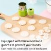 12-Piece Stainless Steel Biscuit & Vegetable Cutting Mold Set - Green - 5