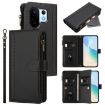 Vivo S30 Pro Mini Black Leather Case with 9 Card Slots & Hand Strap - 1