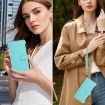 Vivo S30 Pro Mini Leather Case - 9 Card Slots, Magnetic Closure, Mint Green - 7