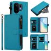 Vivo S30 Turquoise Leather Case: Magnetic Closure, 9 Card Slots, Hand Strap - 1