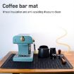 Silicone Coffee Machine Mat - Anti-Slip Drain Pad, 71x50cm, Black - 2