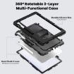 Samsung Galaxy Tab S10 FE+ Black Silicone Hybrid Case with Strap - 3