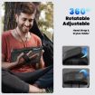 Samsung Galaxy Tab S10 FE+ Black Silicone Hybrid Case with Strap - 7