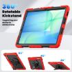 Samsung Galaxy Tab S10 FE+ Red Silicone Hybrid PC Case with Strap - 6