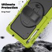 Samsung Galaxy Tab S10 FE+ Silicone Hybrid Case with Strap - Yellow Green - 4