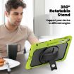 Samsung Galaxy Tab S10 FE+ Silicone Hybrid Case with Strap - Yellow Green - 5