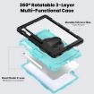 Samsung Galaxy Tab S10 FE+ Silicone Hybrid Case with Strap - Light Blue - 3