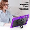 Samsung Galaxy Tab S10 FE+ Purple Silicone Hybrid Case with Strap - 5