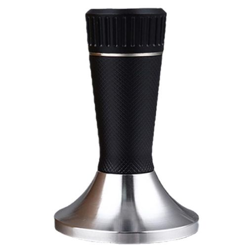 Mesh Texture Coffee Powder Pressing Hammer - 53.3mm Stainless Steel (Black) - 1