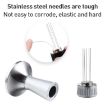 Mesh Texture Coffee Powder Pressing Hammer - 53.3mm Stainless Steel (Black) - 4