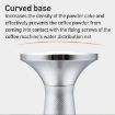 Mesh Texture Coffee Powder Pressing Hammer - 53.3mm Stainless Steel (Black) - 6