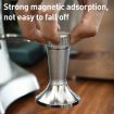 Mesh Texture Coffee Powder Pressing Hammer - 53.3mm Stainless Steel Silver - 7