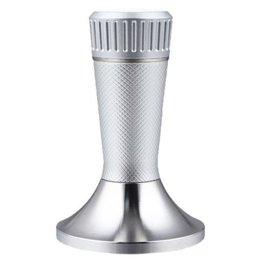 58.3mm Mesh Texture Coffee Powder Pressing Hammer Stainless Steel Silver - 1