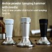 58.3mm Mesh Texture Coffee Powder Pressing Hammer Stainless Steel Silver - 2