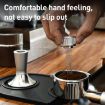 58.3mm Mesh Texture Coffee Powder Pressing Hammer Stainless Steel Silver - 3
