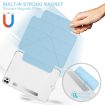 iPad Pro 13 2024 Light Blue Leather Case with Detachable Holder - 6