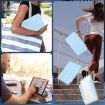 iPad Pro 13 2024 Light Blue Leather Case with Detachable Holder - 8