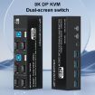 FJGEAR FJ-8K202DB 8K 60Hz DP Monitor KVM Switch - US Plug - 2