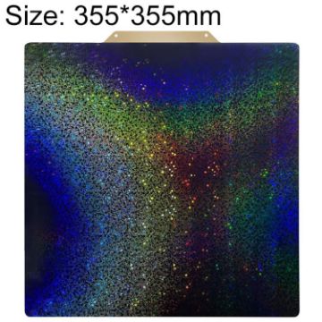PEI Coating Starry PET Film 3D Printing Build Plate 355x355mm - 1