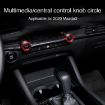 Mazda Axela CX-30 2020-2022 Red Control Knob Decorative Rings 2pcs - 4