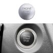 Toyota Corolla Cross/Yaris Key Ignition Switch Ring Cover, Gasoline, Silver - 1