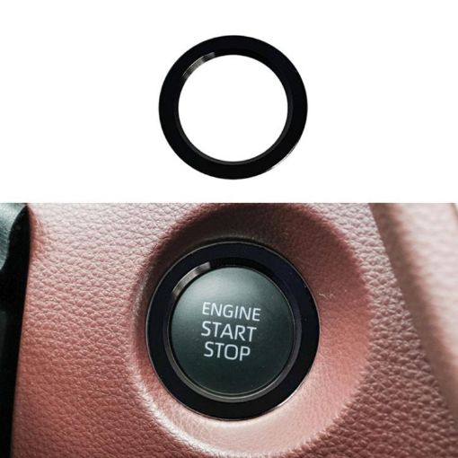 Toyota Corolla Cross/Yaris Key Ignition Switch Ring Cover, Black Outer Ring - 1